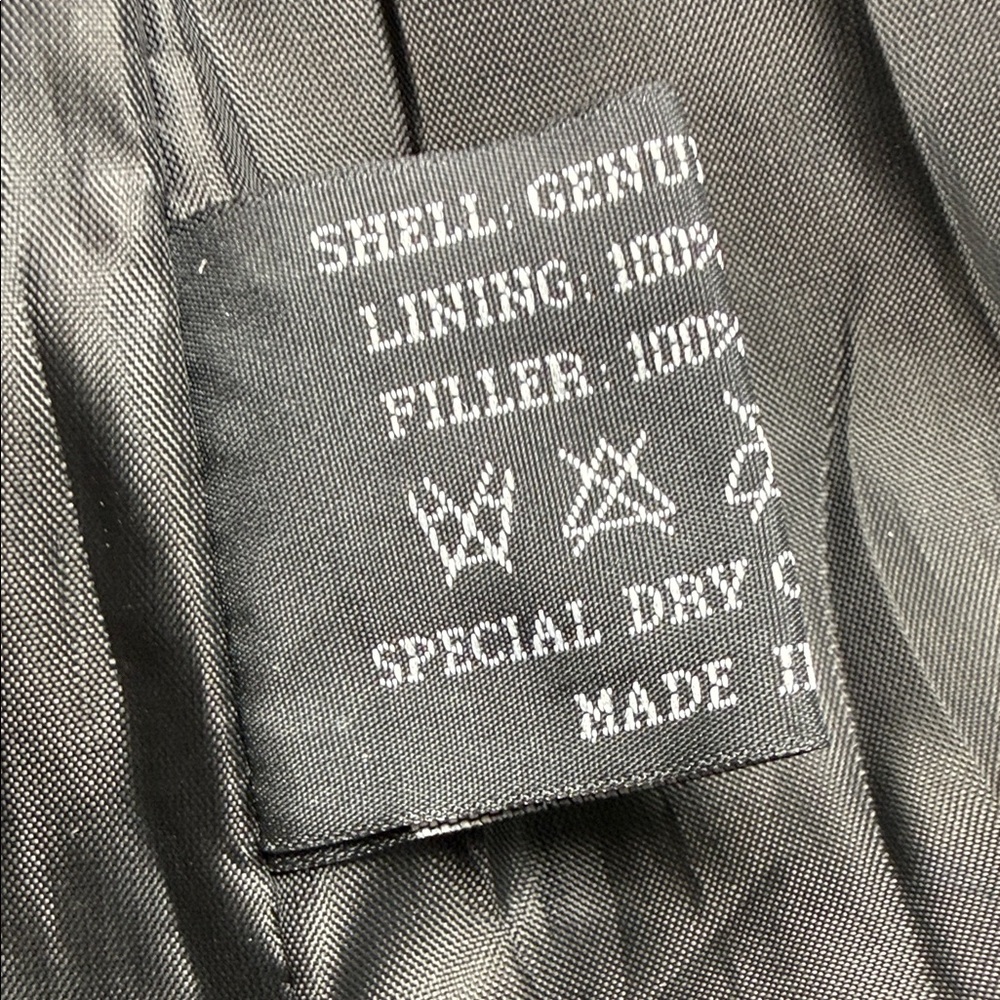 Leather Works Black Patchwork Leather Jacket Belt… - image 5